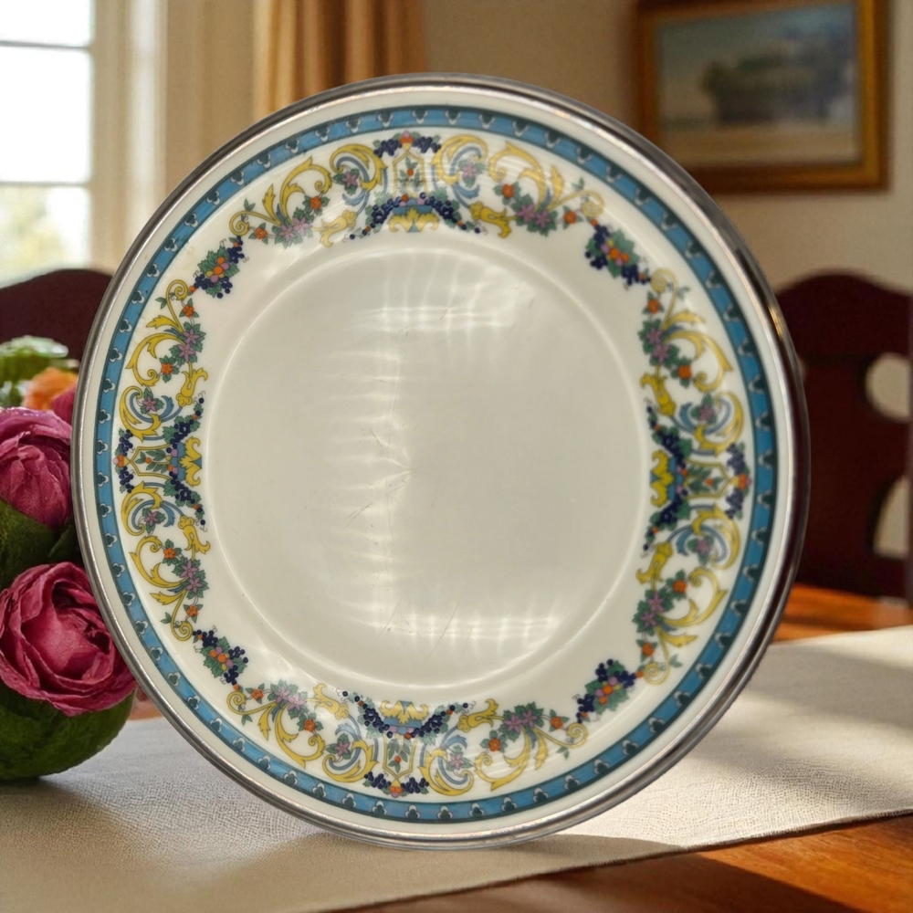 Vintage Lenox Fair Lady 8" Dessert Plate Floral ***Retired***